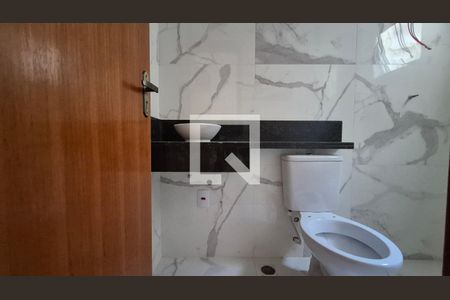 Banheiro da suíte  de casa à venda com 3 quartos, 150m² em Vila Camilópolis, Santo André
