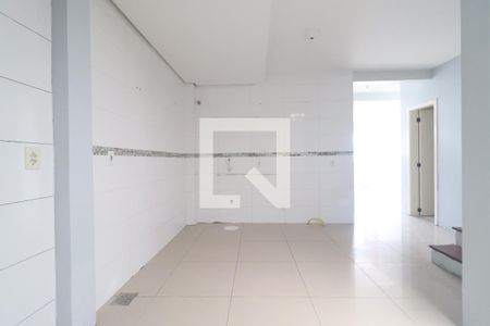 Cozinha - Sala de casa de condomínio à venda com 2 quartos, 110m² em Canudos, Novo Hamburgo
