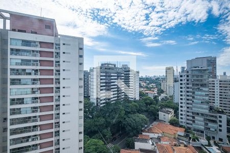 Sala/Cozinha - VIsta de apartamento à venda com 1 quarto, 29m² em Sumaré, São Paulo
