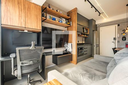 Sala/Cozinha de apartamento à venda com 1 quarto, 29m² em Sumaré, São Paulo
