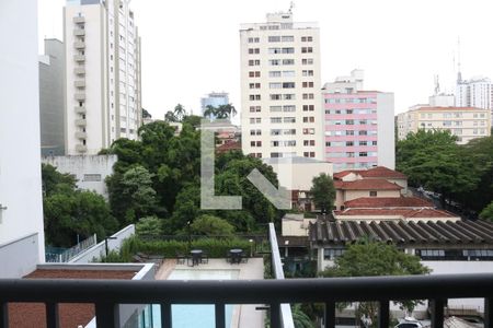 Varanda da Sala de apartamento para alugar com 1 quarto, 27m² em Perdizes, São Paulo