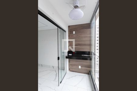 Varanda da sala  de apartamento à venda com 3 quartos, 69m² em Paquetá, Belo Horizonte