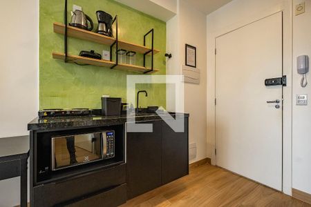 Sala/Cozinha de apartamento à venda com 1 quarto, 24m² em Pinheiros, São Paulo