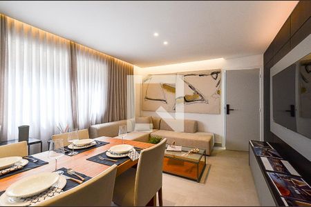 Sala  de apartamento à venda com 1 quarto, 45m² em Cruzeiro, Belo Horizonte