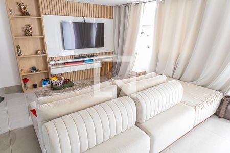 Sala de casa de condomínio à venda com 3 quartos, 127m² em Trevo, Belo Horizonte