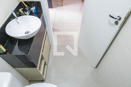 Lavabo de casa de condomínio à venda com 3 quartos, 127m² em Trevo, Belo Horizonte