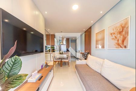 Sala de apartamento para alugar com 2 quartos, 55m² em Vila Humaita, Santo André