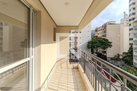 Varanda de apartamento à venda com 2 quartos, 56m² em Vila Buarque, São Paulo