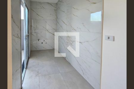 Sala/Cozinha de apartamento à venda com 2 quartos, 52m² em Utinga, Santo André
