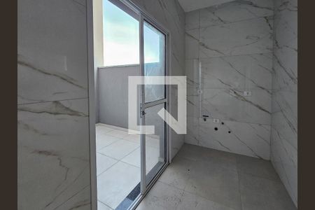 Sala/Cozinha de apartamento à venda com 2 quartos, 52m² em Utinga, Santo André