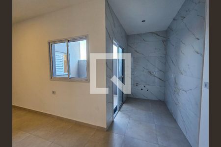 Sala/Cozinha de apartamento à venda com 2 quartos, 52m² em Utinga, Santo André