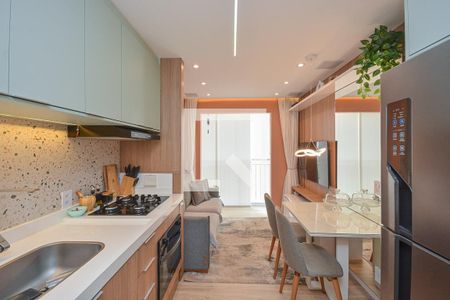 Sala/Cozinha de apartamento à venda com 2 quartos, 35m² em Socorro, São Paulo