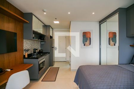 Studio - Quarto e Cozinha de apartamento para alugar com 1 quarto, 25m² em Butantã, São Paulo