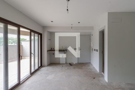 Sala e Cozinha de kitnet/studio à venda com 1 quarto, 103m² em Itaim Bibi, São Paulo