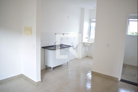 Sala/Cozinha de apartamento para alugar com 2 quartos, 48m² em Valentina Figueiredo, Ribeirão Preto