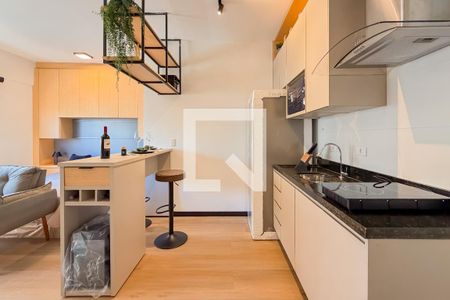 Cozinha de kitnet/studio à venda com 1 quarto, 25m² em Vila Mariana, São Paulo