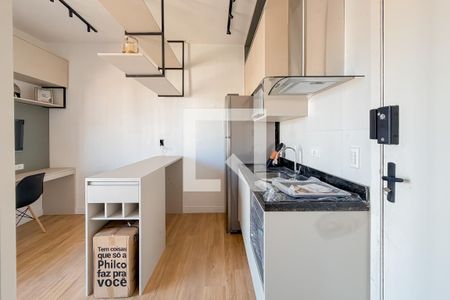 Cozinha de kitnet/studio à venda com 1 quarto, 25m² em Vila Mariana, São Paulo