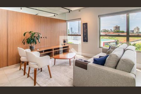Sala de apartamento à venda com 1 quarto, 68m² em Petrópolis, Porto Alegre