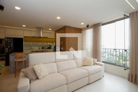 Sala de Estar de apartamento à venda com 2 quartos, 96m² em Pinheiros, São Paulo