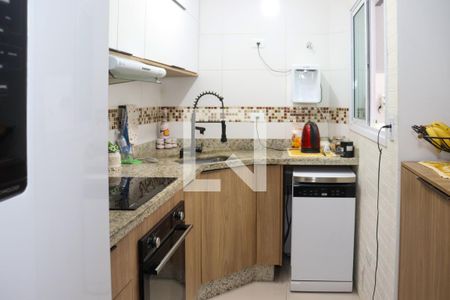 Sala/Cozinha de apartamento à venda com 2 quartos, 47m² em Vila Claudio, Santo André