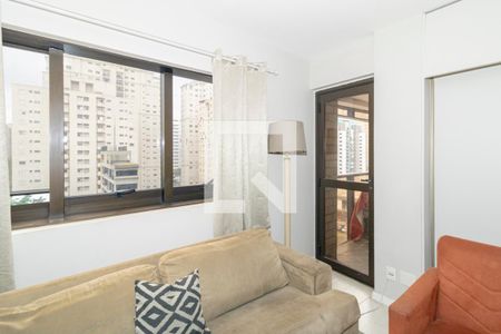 Sala de kitnet/studio à venda com 1 quarto, 40m² em Indianópolis, São Paulo