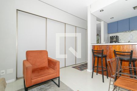 Sala de kitnet/studio à venda com 1 quarto, 40m² em Indianópolis, São Paulo