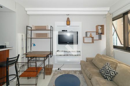 Sala de kitnet/studio à venda com 1 quarto, 40m² em Indianópolis, São Paulo