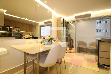 Sala de apartamento à venda com 2 quartos, 63m² em Jardim, Santo André