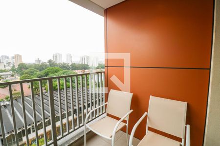 Varanda de kitnet/studio para alugar com 1 quarto, 29m² em Chácara Santo Antônio (zona Sul), São Paulo