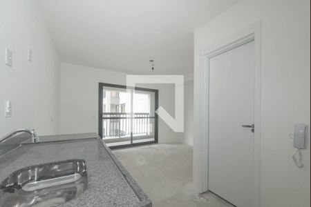 Cozinha de kitnet/studio para alugar com 1 quarto, 24m² em Vila Cordeiro, São Paulo