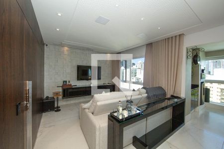 SALA de apartamento à venda com 3 quartos, 126m² em Vila da Serra, Nova Lima