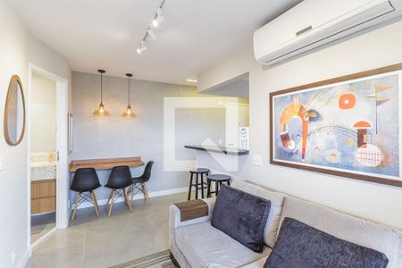 Sala de apartamento para alugar com 1 quarto, 40m² em Vila Nova Conceição, São Paulo