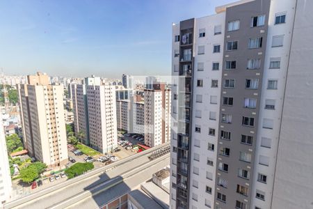Sala/Cozinha - Vista de apartamento para alugar com 1 quarto, 24m² em Belenzinho, São Paulo