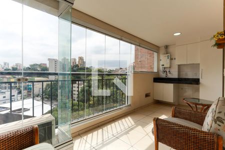 Varanda e área de serviço de apartamento à venda com 1 quarto, 43m² em Santana, São Paulo