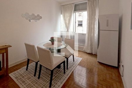 Sala de apartamento para alugar com 1 quarto, 45m² em Boqueirão, Santos