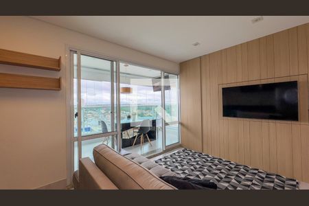 Sala e Cozinha de apartamento para alugar com 1 quarto, 45m² em Campo Belo, São Paulo