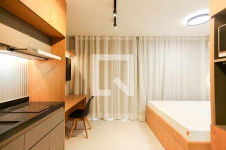 Studio - Quarto e Cozinha de kitnet/studio para alugar com 1 quarto, 25m² em Butantã, São Paulo