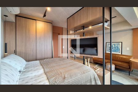 Sala/Quarto/Cozinha de apartamento para alugar com 1 quarto, 34m² em Pompeia, São Paulo