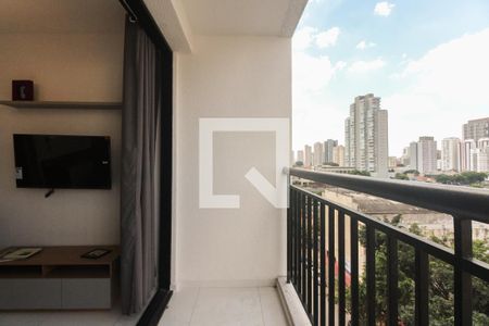 Varanda  de kitnet/studio para alugar com 1 quarto, 23m² em Vila Azevedo, São Paulo