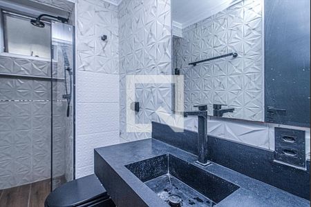 Banheiro social de apartamento à venda com 3 quartos, 74m² em Vila da Saúde, São Paulo