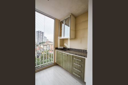 Varanda da Sala de apartamento para alugar com 3 quartos, 74m² em Vila Helena, Santo André