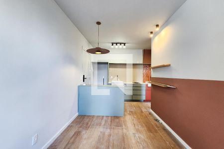 Sala  de apartamento à venda com 1 quarto, 34m² em Santo Cristo, Rio de Janeiro