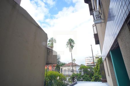 Varanda _Vista  de apartamento à venda com 1 quarto, 55m² em Independência, Porto Alegre