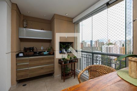 Varanda da Sala de apartamento para alugar com 3 quartos, 195m² em Vila Andrade, São Paulo