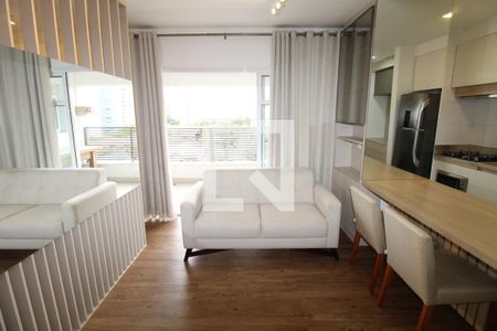 Sala de apartamento para alugar com 1 quarto, 45m² em Parque Residencial Aquarius, São José dos Campos