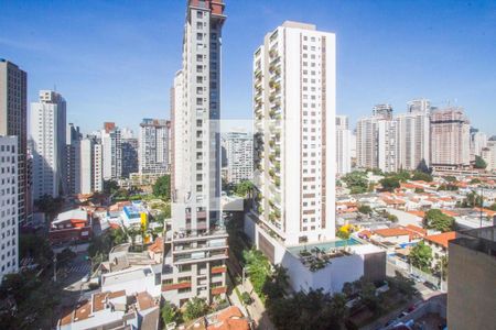 Vista da Sala/Cozinha de apartamento para alugar com 1 quarto, 33m² em Jardim das Acacias, São Paulo