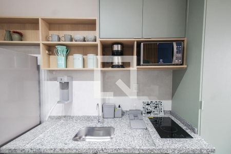 Sala/Quarto/Cozinha de kitnet/studio para alugar com 1 quarto, 25m² em Mooca, São Paulo