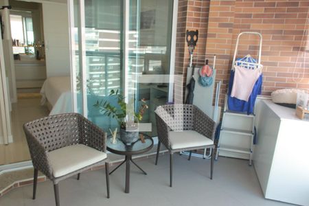 Varanda da Sala de apartamento para alugar com 1 quarto, 45m² em Gonzaga, Santos