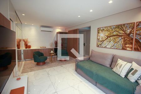 Sala de apartamento para alugar com 3 quartos, 113m² em Vila Assunção, Santo André