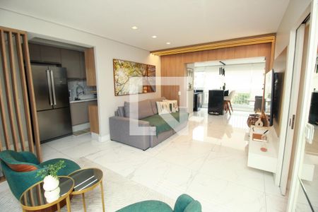 Sala de apartamento para alugar com 3 quartos, 113m² em Vila Assunção, Santo André